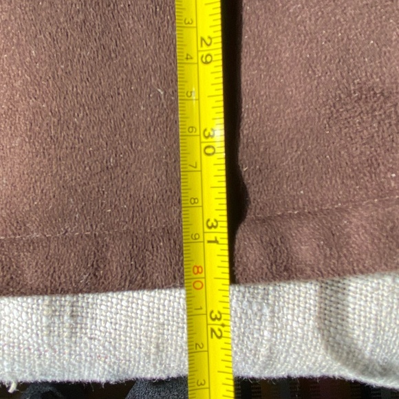 Liz Claiborne Dark Brown Faux Fur Lined Belted Fall Casual  Coat- Sz-M - Picture 16 of 16